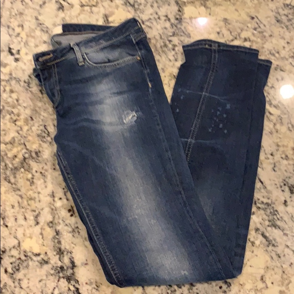 Zara distressed denim